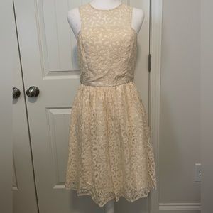 Limited dress size 4. Cream and lace